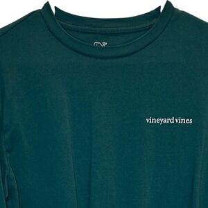 Vineyard Vines Men's Long Sleeve T-Shirt S Multicolor Whale Graphic Green Tee‎